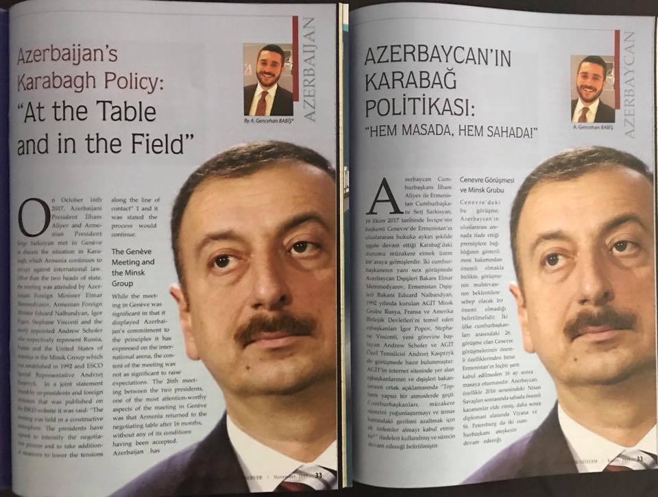 A. Gencehan Babiş Diplomatic Observer’da Yazdı: “Dünya Beşten, Karabağ da Minsk Grubu’ndan Büyüktür”