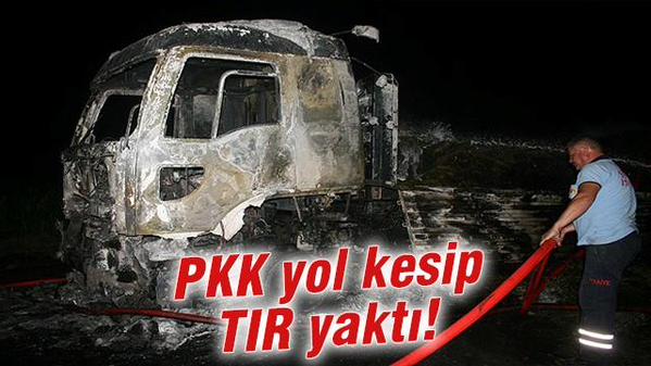 PKK’lı Teröristler, Iğdır'da Yine TIR Yaktı